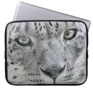 Protection Pour Ordinateur Portable Léopard de neige blanc exotique