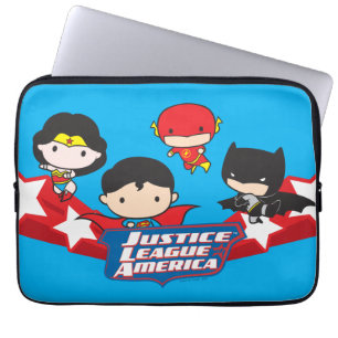 Protection Pour Ordinateur Portable Les étoiles de la Chibi Justice League of America