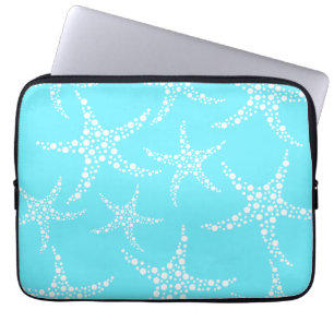 Protection Pour Ordinateur Portable Les étoiles de mer modèlent dans la turquoise et