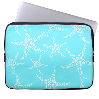 Protection Pour Ordinateur Portable Les étoiles de mer modèlent dans la turquoise et
