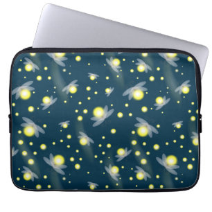 Protection Pour Ordinateur Portable Les lucioles éthérées à la Motif de nuit