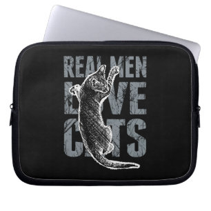Protection Pour Ordinateur Portable Les vrais hommes aiment les chats