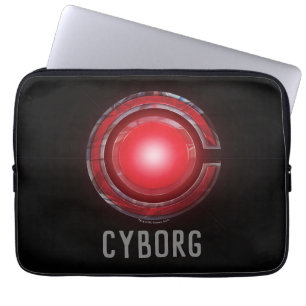 Protection Pour Ordinateur Portable Ligue de Justice Symbole Cyborg brillant