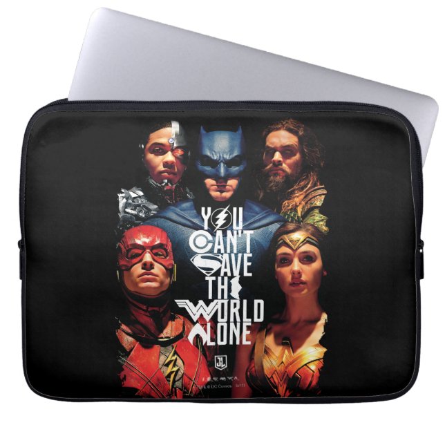 Protection Pour Ordinateur Portable Ligue de Justice | Vous ne pouvez pas sauver le mo (Devant)