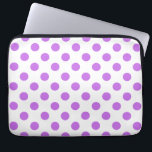 Protection Pour Ordinateur Portable Lilac et pois blancs<br><div class="desc">Lilac et pois blancs</div>