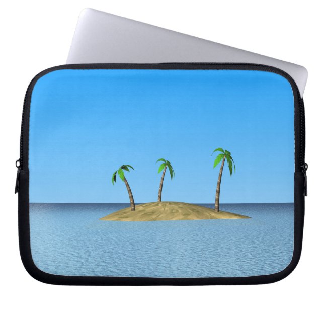 Protection Pour Ordinateur Portable L'île tropicale (Devant)