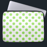 Protection Pour Ordinateur Portable Lime et pois blancs<br><div class="desc">Lime et pois blancs</div>