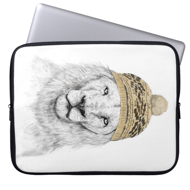Protection Pour Ordinateur Portable Lion d'hiver (Devant)