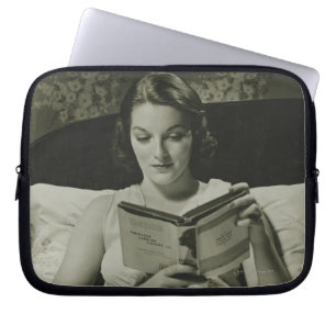 Protection Pour Ordinateur Portable Livre de lecture de femme