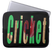 Logo du jeu de cricket, manches d'ordinateur porta
