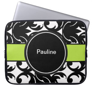 Protection Pour Ordinateur Portable L'ordinateur portable de damassé gaine le