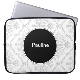 Protection Pour Ordinateur Portable L'ordinateur portable de damassé gaine le