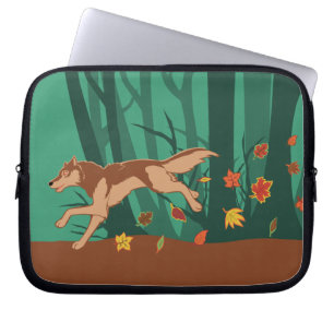Protection Pour Ordinateur Portable Loup d'automne