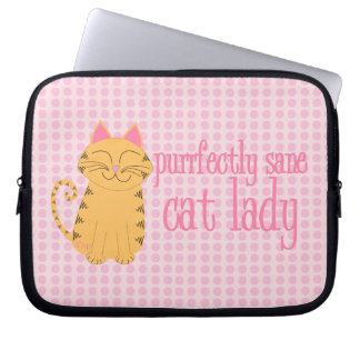 Protection Pour Ordinateur Portable Madame raisonnable Laptop Sleeve de chat de