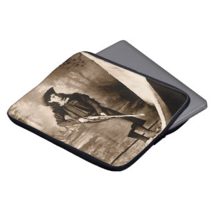 Protection Pour Ordinateur Portable Mademoiselle Annie Oakley au fusil, Portrait photo