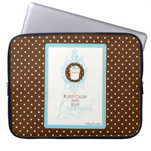 Protection Pour Ordinateur Portable Maintenez calme et mangez les petits gâteaux -