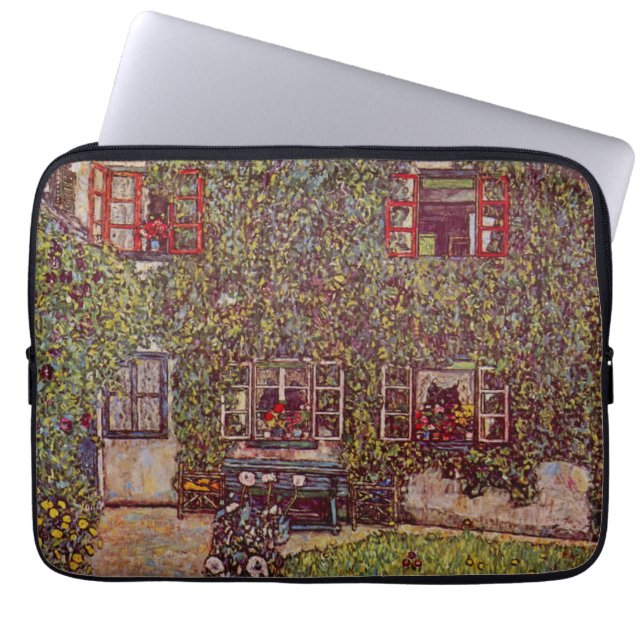 Protection Pour Ordinateur Portable Maison de Guardaboschi par Gustav Klimt, Art Vinta (Devant)