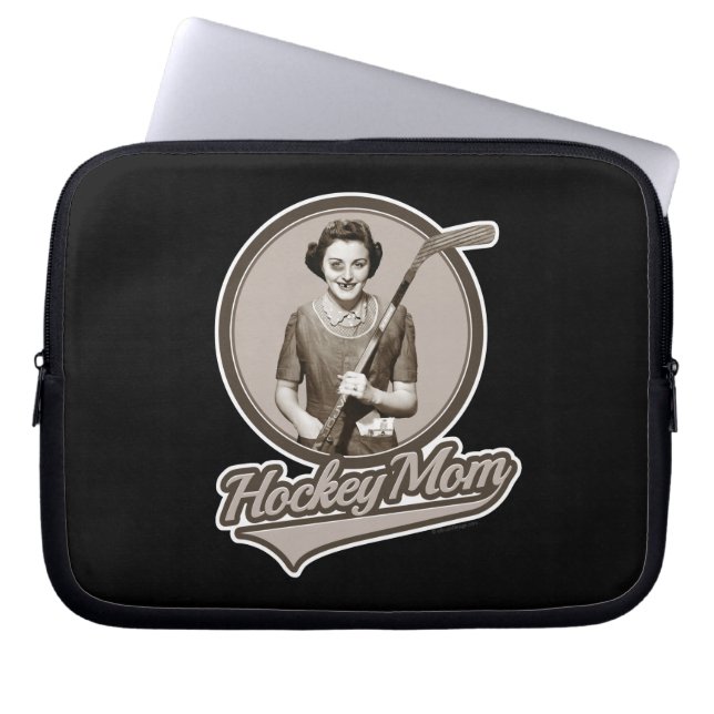 Protection Pour Ordinateur Portable Maman d'hockey (Devant)