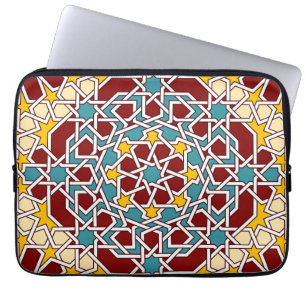 Protection Pour Ordinateur Portable Manche de rickshaw motif géométrique islamique