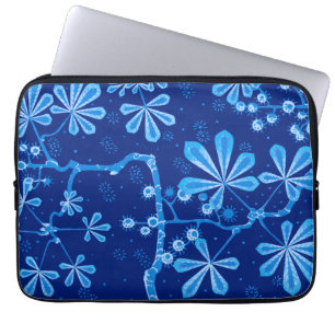 Protection Pour Ordinateur Portable Manche d'ordinateur portable Azure Frost Flower Ne