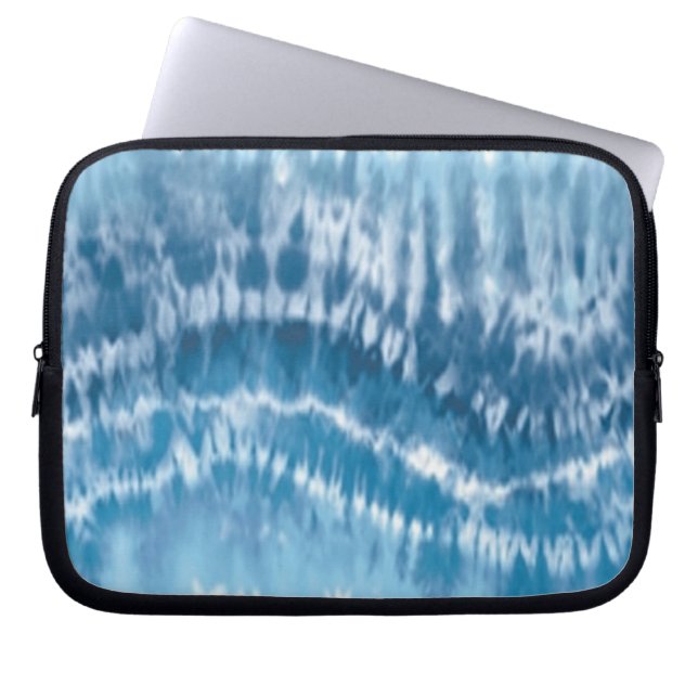Protection Pour Ordinateur Portable Manche d'ordinateur portable Blue Tie Dye (Devant)