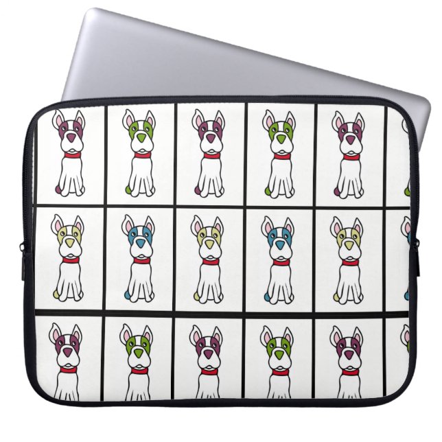 Protection Pour Ordinateur Portable Manche d'ordinateur portable Boston Terrier (Devant)