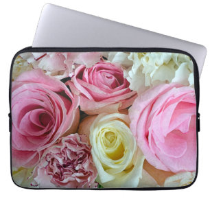 Protection Pour Ordinateur Portable Manche d'ordinateur portable d'impression rose et