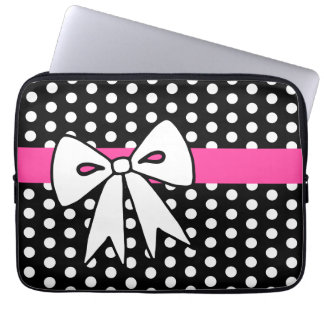Protection Pour Ordinateur Portable Manche d'ordinateur portable Retro Bow