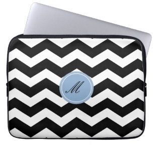 Protection Pour Ordinateur Portable Manche Motif Chevron noir