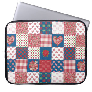 Protection Pour Ordinateur Portable Manche Ordinateur Portable Coeur Chic et Rose Faux