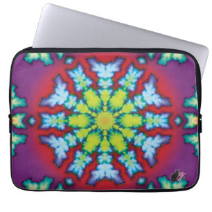 Protection Pour Ordinateur Portable Manche Ordinateur Portable Kaleidoscope Bloom