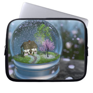 Protection Pour Ordinateur Portable Manche Portable Cherry Blossom Globe