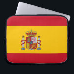 Protection Pour Ordinateur Portable Manche pour ordinateur portable Drapeau espagnol<br><div class="desc">Protégez votre ordinateur portable avec style grâce à notre manche pour ordinateur portable élégant avec le drapeau de l'Espagne! Réalisée avec soin dans le détail, cette pochette d'ordinateur portable présente fièrement le drapeau espagnol vibrant et emblématique. Le drapeau se compose de trois bandes horizontales - rouge sur le haut et...</div>