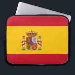 Protection Pour Ordinateur Portable Manche pour ordinateur portable Drapeau espagnol<br><div class="desc">Protégez votre ordinateur portable avec style grâce à notre manche pour ordinateur portable élégant avec le drapeau de l'Espagne! Réalisée avec soin dans le détail, cette pochette d'ordinateur portable présente fièrement le drapeau espagnol vibrant et emblématique. Le drapeau se compose de trois bandes horizontales - rouge sur le haut et...</div>