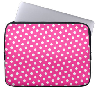 Protection Pour Ordinateur Portable Manche pour ordinateur portable Hot Pink & White P
