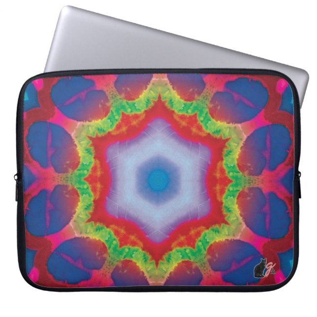 Protection Pour Ordinateur Portable Manche pour ordinateur portable Mandril Kaleidosco (Devant)