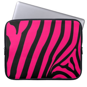 Protection Pour Ordinateur Portable Manche pour ordinateur portable rose Zebra