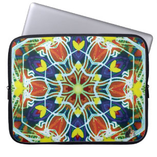 Protection Pour Ordinateur Portable Manche pour ordinateur portable Wicker Kaleidoscop
