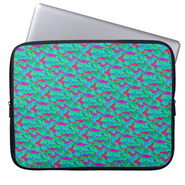 Protection Pour Ordinateur Portable manche rouge verte (Devant)