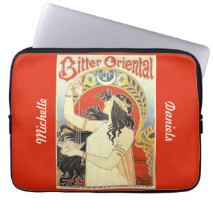 Protection Pour Ordinateur Portable Manches d'ordinateur portable Vintage Ad "Bitter O