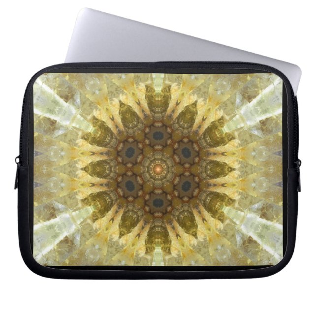 Protection Pour Ordinateur Portable Mandala de cristal de Sun (Devant)