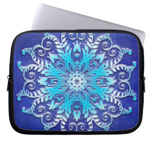 Protection Pour Ordinateur Portable mandala floral ethnique sur l'arrière - plan