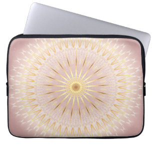 Protection Pour Ordinateur Portable Mandala rose d'or