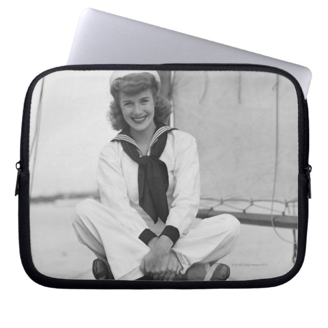 Protection Pour Ordinateur Portable Marin de femme (Devant)