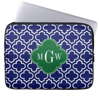 Protection Pour Ordinateur Portable Marine Whats Marocain #6 Forêt Grn 3 Monogramme in