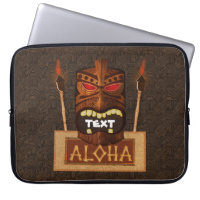 Masque Tiki en Bois Vintage Rétro ALOHA Hawaïen
