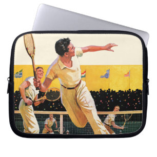 Protection Pour Ordinateur Portable Match de tennis de doubles