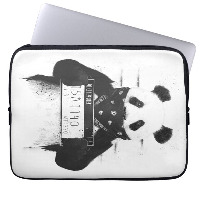 Protection Pour Ordinateur Portable Mauvais panda (Devant)