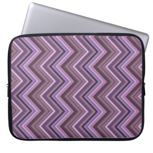 Protection Pour Ordinateur Portable Mauve zigzag stripes