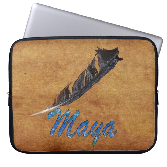 Protection Pour Ordinateur Portable MAYA Native American Feather Portable (Devant)